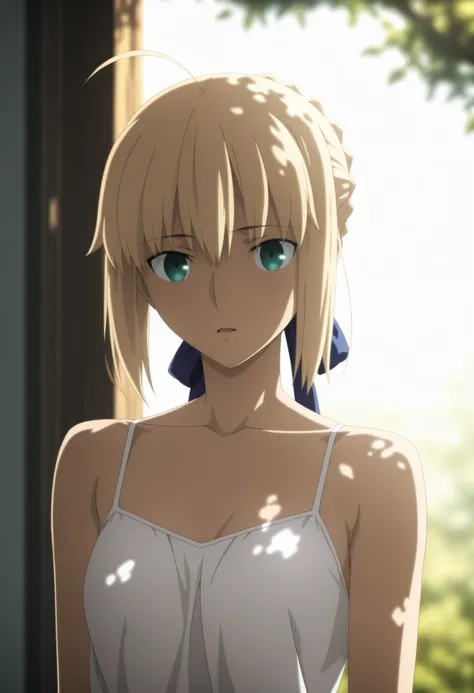 masterpiece, best quality, amazing quality, highres, absurdres, very aesthetic, high resolution, ultra detailed, perfect details, day, , outdoors, ufotable style, (dappled sunlight), backlight,
 
1girl, ufotable style, anime style,  (anime coloring:1.5), (...