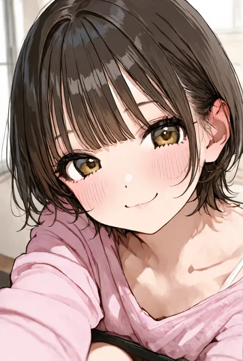 girl、Short hair、cute、bangs
