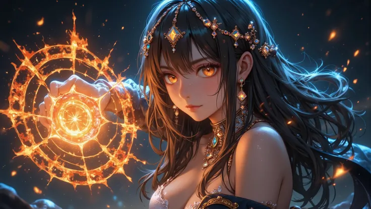 ((Best Quality)),(  ultra high resolution),( very well detailed),(  detailed description ),((   best CG   )),(  best artwork  ),   Ultra Precise Art ,  Amazing Painting Art,(  Exquisite Art:1.5),   Witch, Absolute presence, beautiful and well-groomed face,...