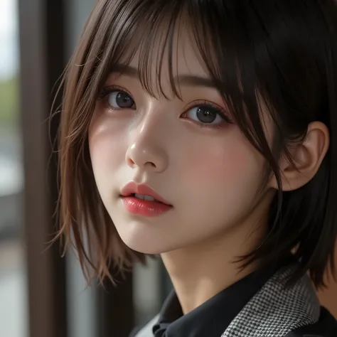 8k,ultra high resolution , Best Quality, masterpiece,rule of thirds,golden ratio,surreal,pictures, one woman,( girl:1.3),cute,cute顔, Beautiful Eyes in Every Detail , 細かくdetails,mature woman,princess,Full body,black hair,Short Bob,ID photo, luxurious and be...