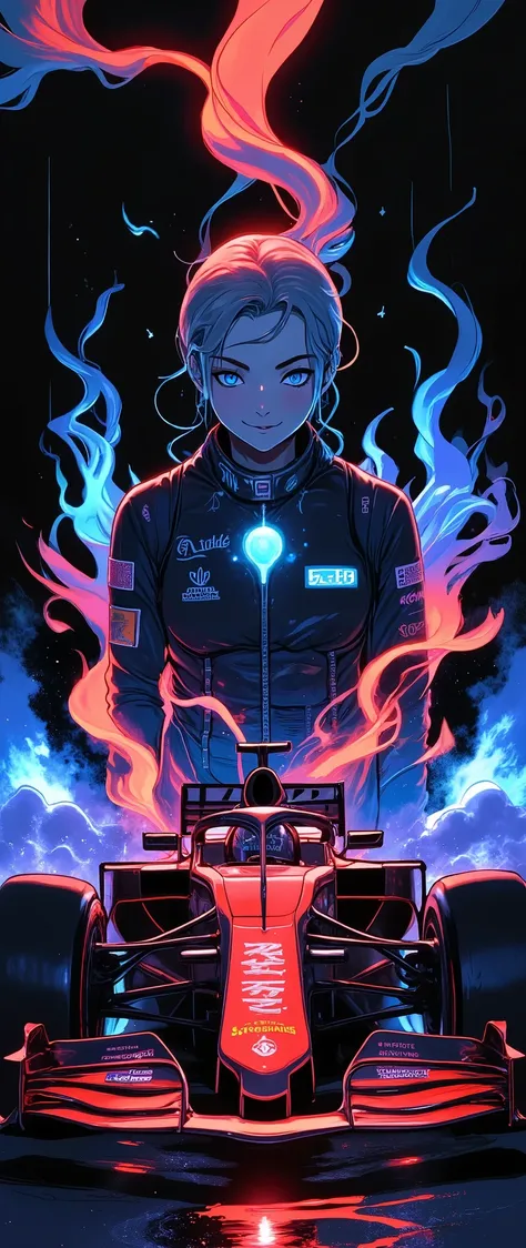 F1 Race Scenery,Team Cohesion,Mysterious Effects,Detailed lace pattern,high quality,realistic,HIGH QUALITY,delicate texture,Detail Focus,Real Time Action,Driver Focus Face,Speed and Momentum,Pit Crew Movement,Smoke and Exhaust Textures,bright lights alone,...