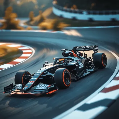 (F1 Racing, Intense and Thrilling Compositions), (Dynamic grand shot, Dutch angle, side focus),
(New Formula machine, Driven by a Professional Driver, Ultra High Definition, high performance, Cutting-Edge Aerodynamic Design Shapes, Enhanced Ground Pressu...