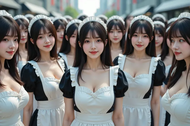 (Myself=Japanese Beautiful Clones multiply girls),
(Japanese Beautiful Clones multiply girls:顔 髪型 体型 女体 super big  容姿=exactly match),
(Super Best masterpiece Art,16K, best image quality, Ultra High Definition), 
(Xiaoyan, black hair, semi-long hair wearing...