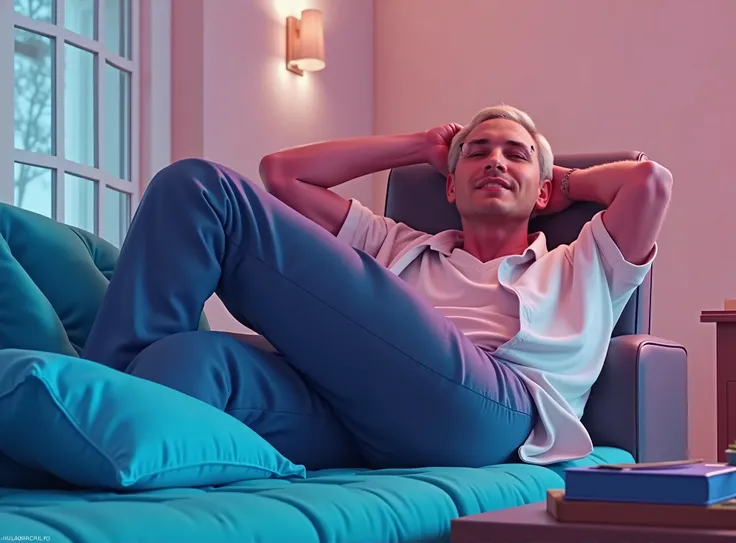A guy relaxing 