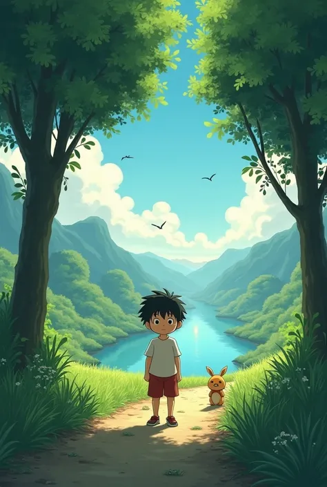 Transform this picture into ghibli style
