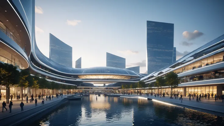 god rays, realistic, ultra realistic, 4k, 8k, photography, photorealistic, 3d render, unreal engine, cinematic, masterpiece, best quality, amazing quality, very aesthetic, high resolution, ultra-detailed, absurdres,
futuristic architecture, perspective sho...
