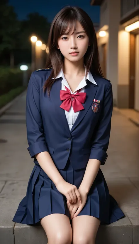  Best Quality,masterpiece,  Ultra High Definition ,( photorealistic:1.4), RAW photo ,( realistic skin texture that shows through the whole body　 Deep Night :1.3),(   :1.3)A  beautiful Japanese girl, Picture of a beautiful Japanese idol  ( beautiful:1.1), U...