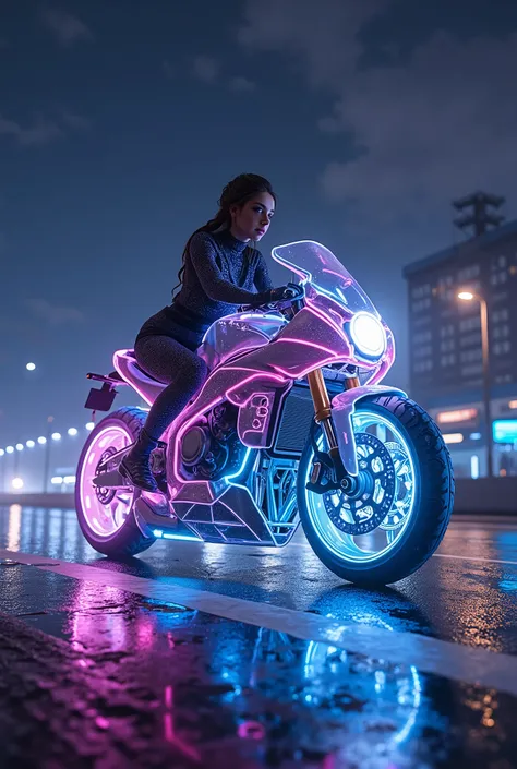 🌟8K UHD hyperrealistic, Divine Cyber-Aesthetics, neon-durchflutetes Hybrid-Lighting
🌌Transzendente Rennstrecke:
-Road Made of Floating Onyx (Plasma Veins Visible Beneath)
-Himmel: Morphing Between Day/Nacht (time-lapse effect)
-Side Stripes: Kristalline W...
