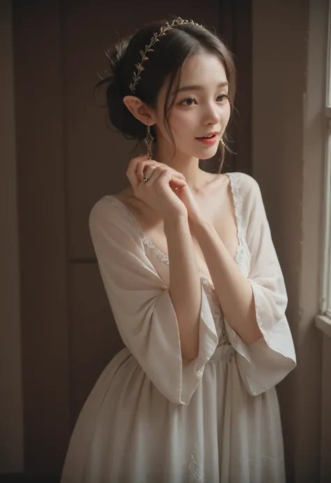 A sacred and enchanting dark elf