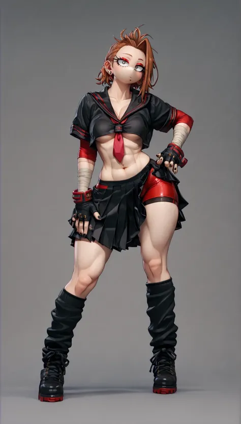 (My Hero Academia Style), ((Kimura Natsuki)), (The Idolmaster Cinderella Girls), (1girl) (solo), (female), (golden Brown hair), (full body photo:1.5), (perfect anatomy), (High Quality), (1girl), (solo), (female), (anthro), ((perfect face)), (((perfect han...