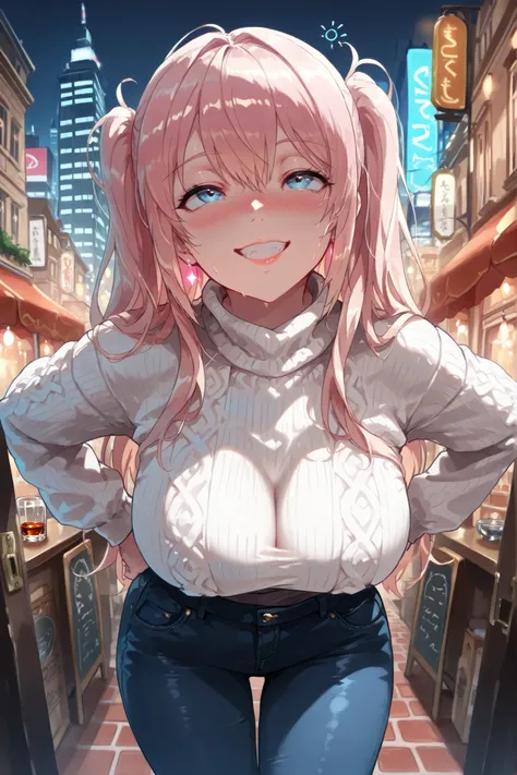 (mesugaki:1.3), (1girl, solo, extreme proportions:1.3),  
(huge breasts:1.2), (exposed belly:1.2), (sweat:1.1), full body, (thin fingers:1.1),  
((model-thin proportion:1.3)), (ethereally slender:1.3), (paper-thin waist:1.4),  
(bony:1.2), (protruding ribs...