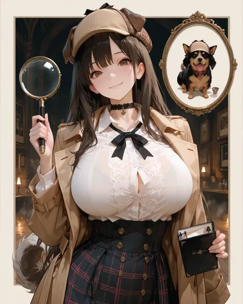 masterpiece, source_hentai, Best Quality, black, very aesthetic, high resolution, super detailed, illumination, colorful, Absard Dress, newest,Dog Detector,
expressive eyes, upper body, Detailed Faces, beautiful face, foot, one girl, Super long hair, dark ...