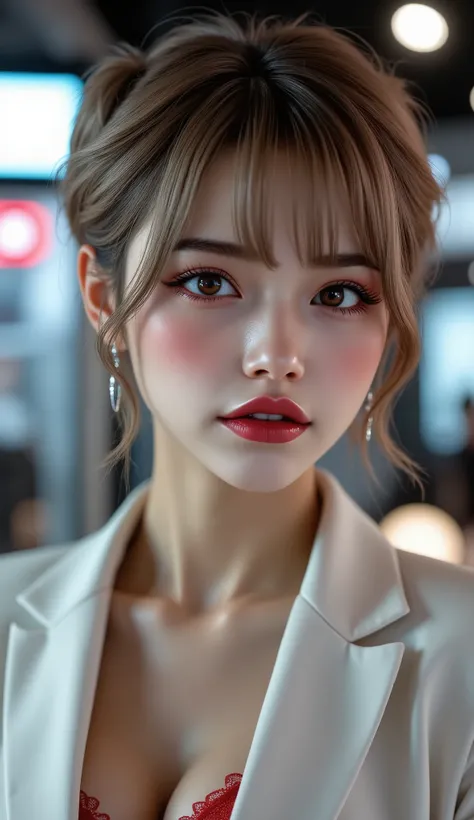 [Style: - "8k, masterpiece, realistic, Photorealistic realism, Hyper high resolution" - "highest quality, intricate ultra-detailed digital art"] (Key Directive: - "The priority is the anatomical accuracy and texture of the materials" - "Ultra-sharp human e...
