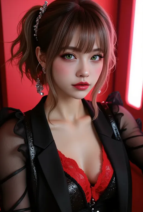  [Style: - "8k, masterpiece, realistic, Photorealistic realism, Hyper high resolution" - "highest quality, intricate ultra-detailed digital art"] (Key Directive: - "The priority is the anatomical accuracy and texture of the materials" - "Ultra-sharp human ...