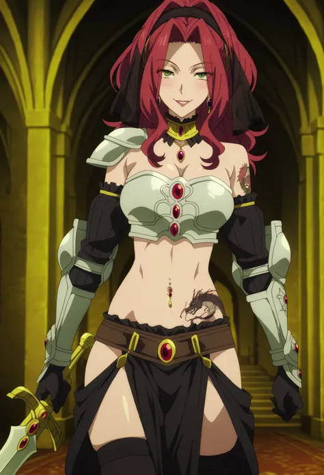 Malty Melromarc (The Rising of the Shiel) beautiful body,athletic body, beautiful breasts, ,visible private parts , ultra detailed image, anime image ,girl, anime malty, medium Breasts, excitement, red hair, green eyes , ear piercing, long hair, , lipsti...