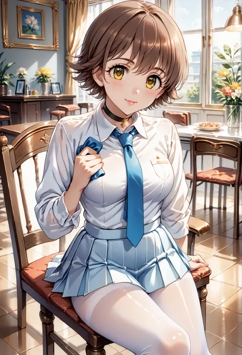 score_9, score_8_up, score_7_up, source_anime, 4K,perfect fingers,(perfect hands, perfect anatomy),prefect lighting, very aesthetic, intricate details,highly detailed background, masterpiece, high quality, best quality,
1girl,solo,hndmo, short hair, brown ...