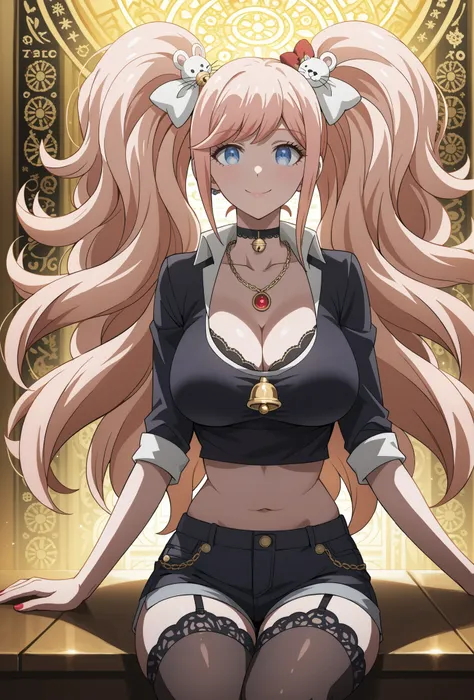 score_9, score_8_up, score_7_up, source_anime, 4K,perfect fingers,(perfect hands, perfect anatomy),prefect lighting, very aesthetic, intricate details,highly detailed background, masterpiece, high quality, best quality, 
1girl, junko enoshima, long hair, b...