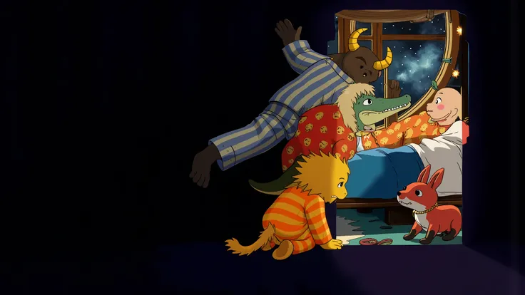 Art Direction – Studio Ghibli Style Poster Lighting: Soft moonlight coming through the window, casting cozy shadows. A creation made with the artistic direction of Ghibli studios, in high resolution and high quality create a cinematic style promotional pos...