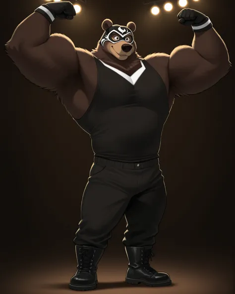 score_9, score_8_up, score_7_up, cartoon_style, ((by BodiPhantom)), 4k, 8k, The best quality, very well drawn, detailed, high quality, detailed, 4k, high resolution, high quality, high resolution, furry character, ursine, BodiPhantom, Himalayan bear, bear...
