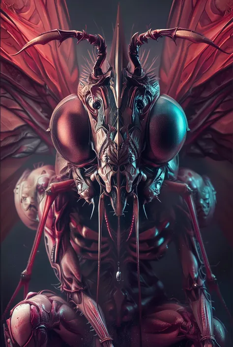 (Best Quality, 4K, high definition, masterpiece:1.2), (super detailed, photorealistic looking happy:1.37), photo taken by professional photographer, a beautiful, extremely sensual queen of bugs, detailed facial features, elegant posture, alluring expressio...