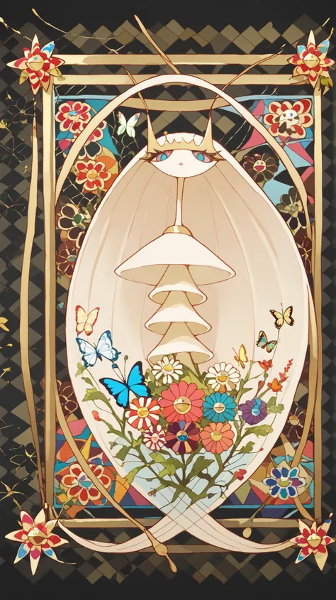 (Colorful butterflies with gorgeous ornaments and flowers on black background), (pheromosa:1.0),(harmony of butterfly), Butterfly, intricate digital painting, (mechanical butterfly), highly intricate and colorful, dark but detailed digital art, Highly det...