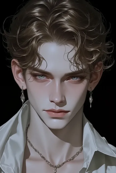 Photorealistic, ((best quality)), ((masterpiece)), (detailed), horror masculine portrait of young model dressed up as a mummy, 18-year-old male model, handsome, tall, cute looking, evil look, dark look, powerful, young male, handsome model, clean shave, bl...
