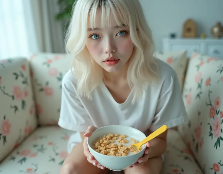 ((RAW Photo), Absurds, (Absurd Resolution)), (Masterpiece, Best Quality), ((Hyperrealism, Photorealistic)), (AI Fantasy), (realistic pupil, sky blue eyes), (cute Korean girl, 18 years old), (showy girl, she is very beautiful, she knows it and likes it), (p...