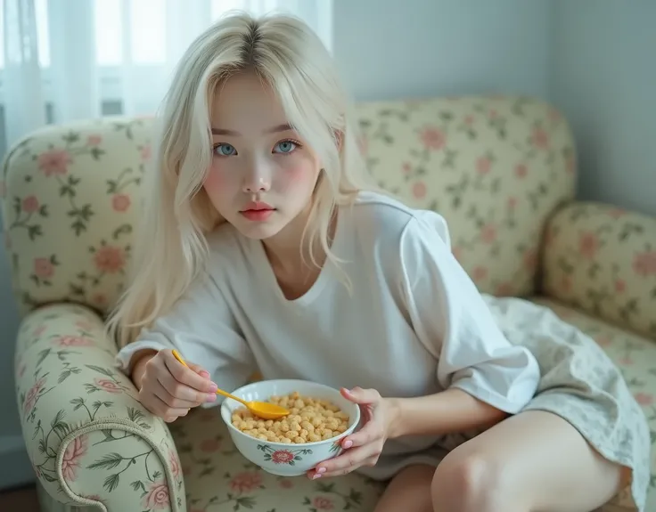 ((RAW Photo), Absurds, (Absurd Resolution)), (Masterpiece, Best Quality), ((Hyperrealism, Photorealistic)), (AI Fantasy), (realistic pupil, sky blue eyes), (cute Korean girl, 18 years old), (showy girl, she is very beautiful, she knows it and likes it), (p...
