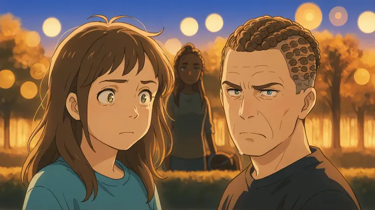 high quality, Super Fine, HDR, UHD, vibrant colors, Bokeh, One man and one woman pose like heroes, Men look evil, Men's hairstyles are cornrows, Women have brown hair , An aura of vivid colors emanates from the body、aura from my eyes