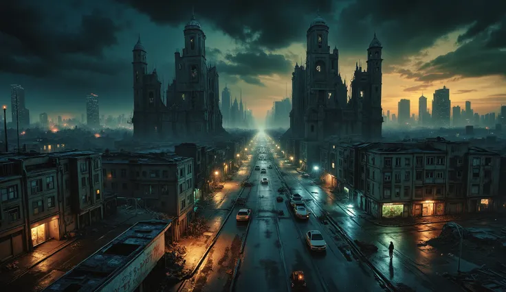 Holographic images, complex instrumentation, and glowing LEDs cast soft reflections on metallic surfaces.
🌆 Environment – Cyberpunk Alien Megacity:
A view from the ship's front-facing camera of the majestic city shows the gradual descent over one of the...