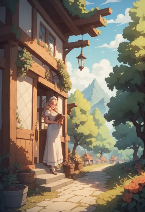 A peaceful village Game Story The warmth of wood Compa