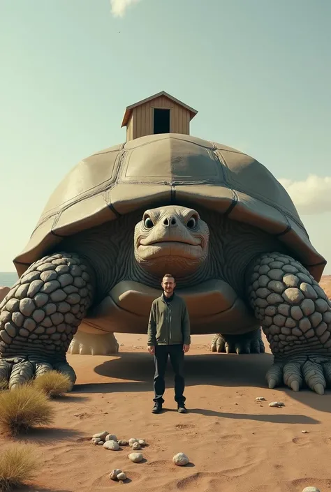 The man who lives on a turtle.