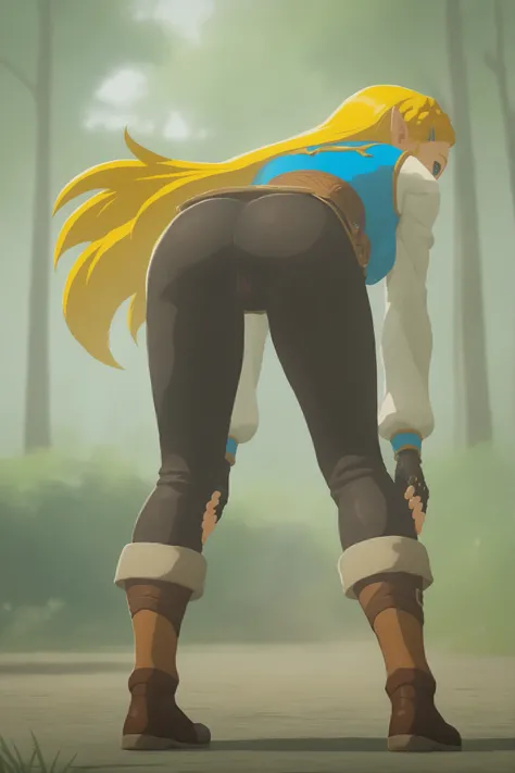 NSfw, cute, erotic, realistic shadows, (solo), (1girl), BREAK source_anime, no shadows, shadowless
ChopioZelda, (full body shot), ((back view)), ((see through clothes)), blonde hair, aqua eyes, pointy ears,
long hair, crown braid, sidelocks, parted bangs, ...