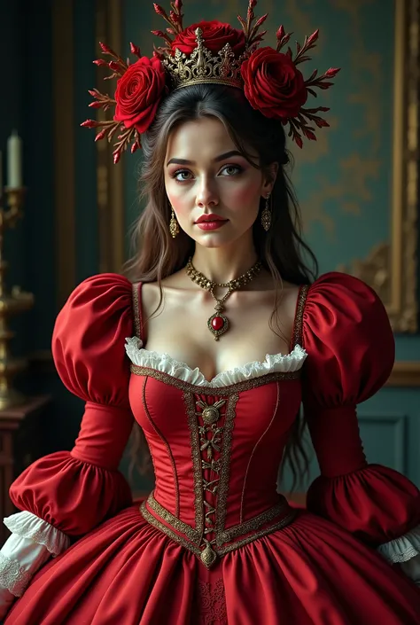award-winning masterpiece, HD, HDR, (фотоrealistic) An art photography magazine in the style of intriguing art: Renaissance Revival : A corset bodice combined with a fluffy , , skirt is rich in textures and reminiscent of historical luxury
...