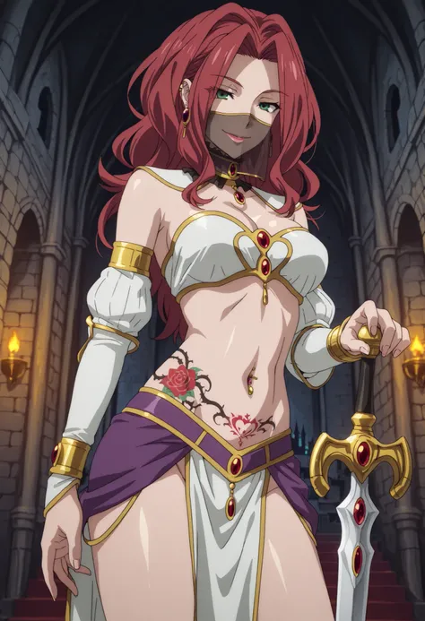 Malty Melromarc (The Rising of the Shiel) beautiful body,athletic body, beautiful breasts, ,visible private parts , ultra detailed image, anime image ,girl, anime malty, medium Breasts, excitement, red hair, green eyes , ear piercing, long hair, , lipsti...