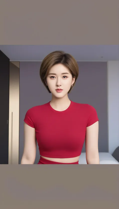 8k, Highest quality, photograph, make a beautiful sweet tomboy girl like sailor uranus, girl,