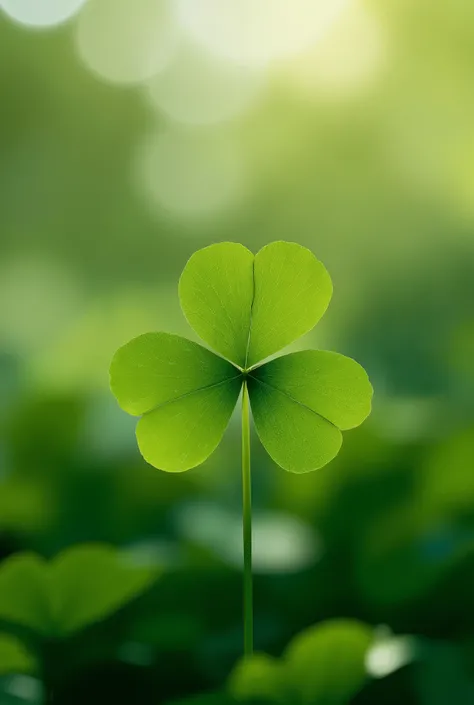 행운 클로버 네잎클로버 flower 럭키 goodluck fourleafclover 은은한 햇살.Solo photo design source photo photo material background background photo background picture, bokeh, where only four-leaf clover stands out in a three-leaf clover field, comfortable photo, high resoluti...