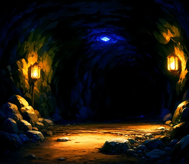 cave dungeon, path, rough stone, narrow path, old rock tunnel, dark, (((looking straight, first person's pov)))