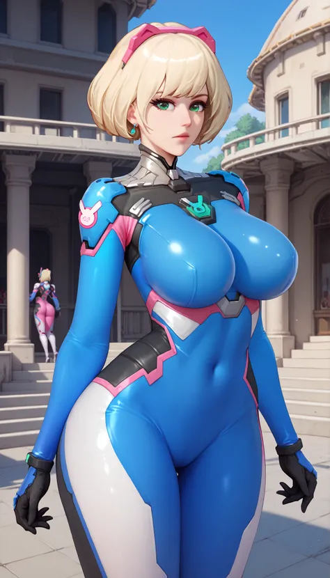 score_9,score_8_up,score_7_up,score_6_up,score_5_up,alienquestellen,short hair,blonde hair,curvy,huge breasts,bubble butt,ass visible through thighs,outdoors, closed mouth ring earring large breasts huge breasts from , green eyes , ellen alien quest eve ,,...