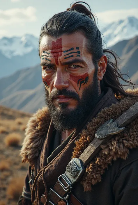 Kazakh batyr face