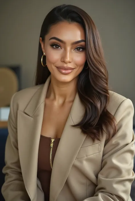 - **Appearance and Style:** The person has a natural and classic beauty, with smooth and harmonious facial features. She may be dressed in elegant and sophisticated clothes, that convey a sense of luxury and good taste. The colors and fabrics of the costum...