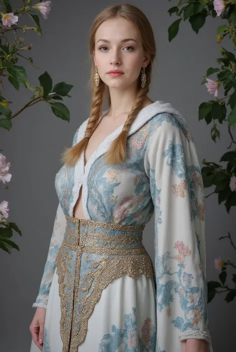 とても美しい二人の処女神のwhole body画像, Brown-haired Artemis in Greek costume , nu , Brown-haired Artemis in Greek costume {p} Brown-haired Artemis in Greek costume {x} Freya with blond braids in a Scandinavian outfit , whole body, looking at the camera