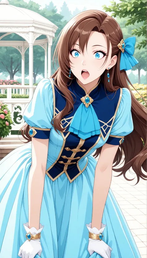 1 female, Pretty beautiful girl, (Catherine Claes, long hair, bangs, brown hair, blue eyes, asymmetrical bangs), Pure Bitch, Captivating Body, Female Curves, skinny, glamorous body standing all over, Nasty Beauty , ( surprised, surprised, open your mouth),...