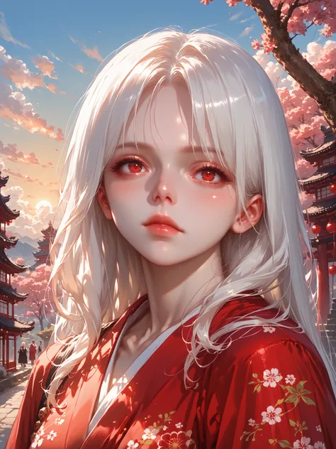 score_9, score_8_up, score_7_up,source_anime 2.5d, realistic, extremely detailed CG unity 8k wallpaper), (masterpiece), High quality Hayao Miyazaki animation style. Sunset, colorful clouds. Sci-fi 40k style city backdrop behind her. The goddess with long h...