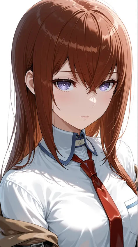 Steins Gate, makise kurisu, white background