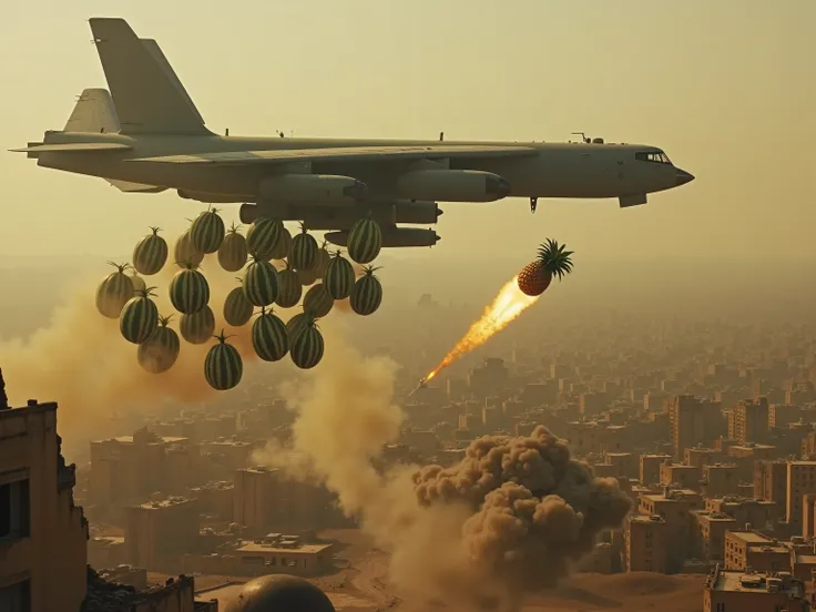 Watermelon Bomber vs. Rocket-Propelled Pineapple