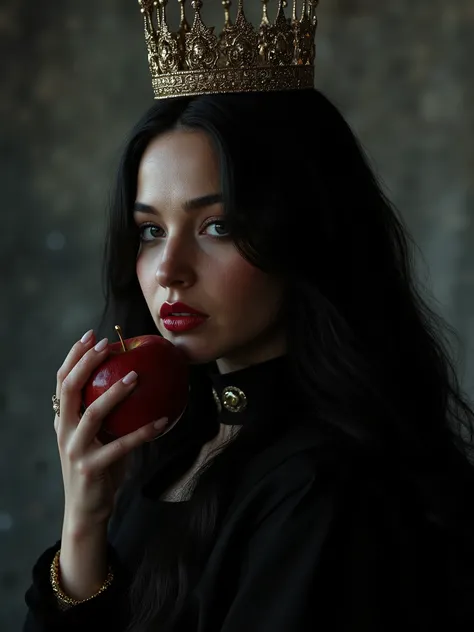 ((RAW Photo), absurd, (absurdresolution)), masterpiece, best quality, (Extremely detailed 8k unity CG wallpaper), (best illustration), (best shadow), Realistic lighting, beautiful detailed glow, ((21 years old)), girl, long black hair, black queen, accesso...