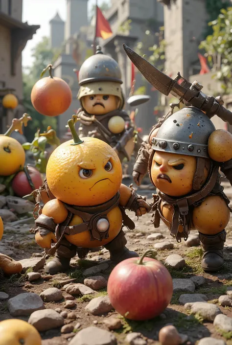 Fruit Battlefield. Fruit Armageddon, Fruit Combat, Total Chaos, Fruit Armageddon