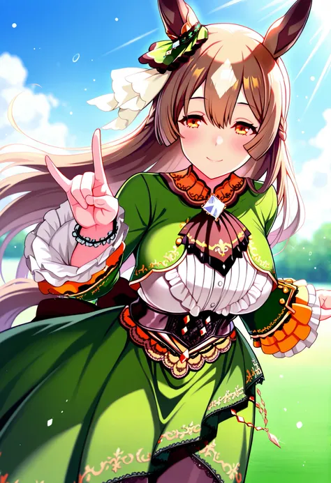 Satouno Diamond Umamusume Pretty Deby, masterpiece, top quality,, score_9, score_8_up, score_7_up ,
Satono Diamond \(Uma Musume\), 1 girl, horse ears, earrings, running, smile, horse tail, watch viewers, sleeve until past the wrist, , blurred, ハーフup, nul...