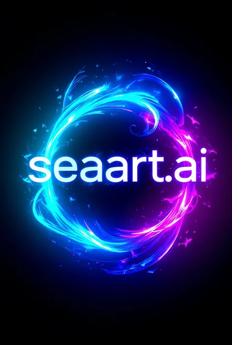 A Neon re-imagination of the SeaArt.ai logo